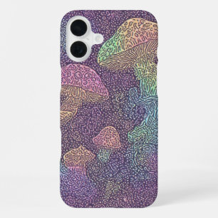 Psychedelische Pilz-Galaxie - IPhone 16 Hülle iPhone 16 Plus Hülle