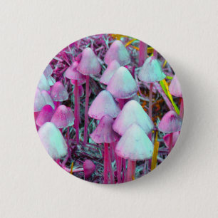 Psychedelische Pilze Button