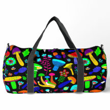 Psychedelische Pilze Retro-Blumengestalt
