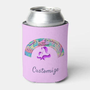 Psychedelische Regenbogen und Unicorns Thunder_Cov Dosenkühler
