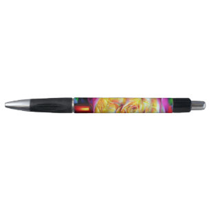 Psychedelische RegenbogenRose Kugelschreiber