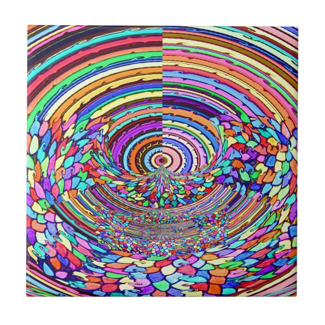 Psychedelische Reise Fliese (Vorderseite)