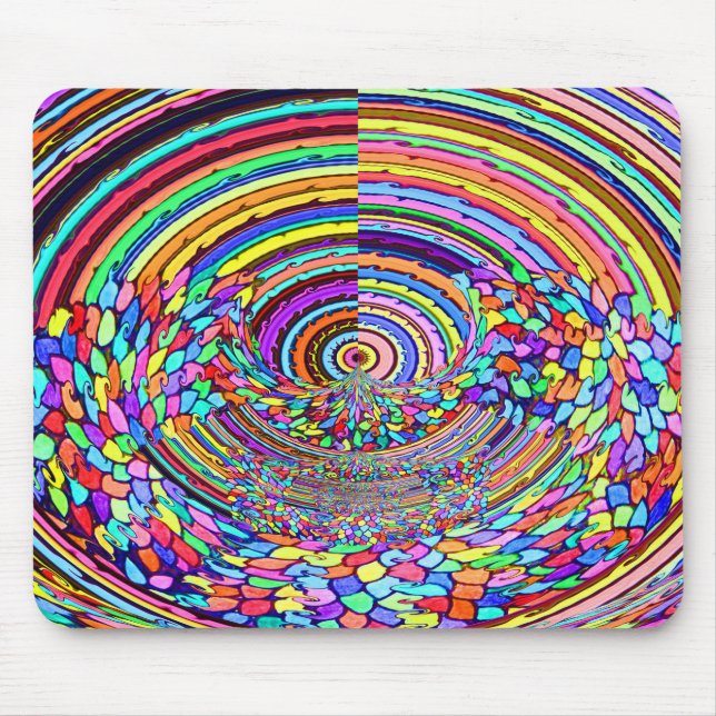 Psychedelische Reise Mousepad (Vorne)