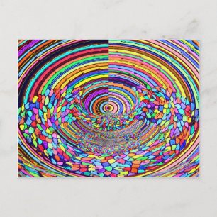 Psychedelische Reise Postkarte