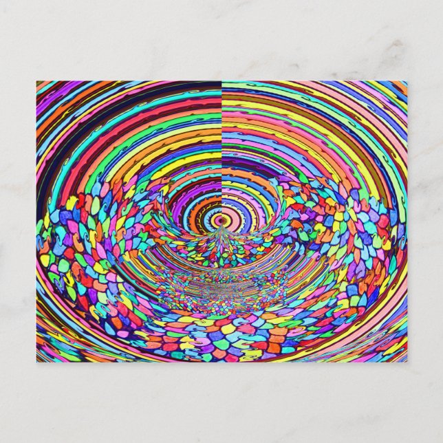 Psychedelische Reise Postkarte (Vorderseite)