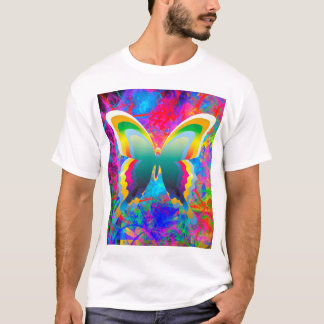 Psychedelische Schmetterlinge T-Shirt