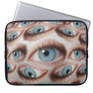 Psychedelische Sicht: Abstrakte AugenIllusion Laptopschutzhülle