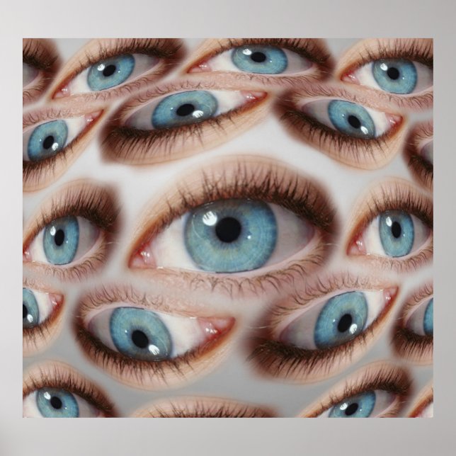 Psychedelische Sicht: Abstrakte AugenIllusion Poster (Vorne)
