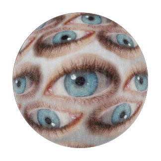 Psychedelische Sicht: Abstrakte AugenIllusion Schneidebrett