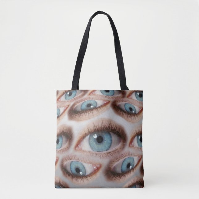 Psychedelische Sicht: Abstrakte AugenIllusion Tasche (Vorderseite)