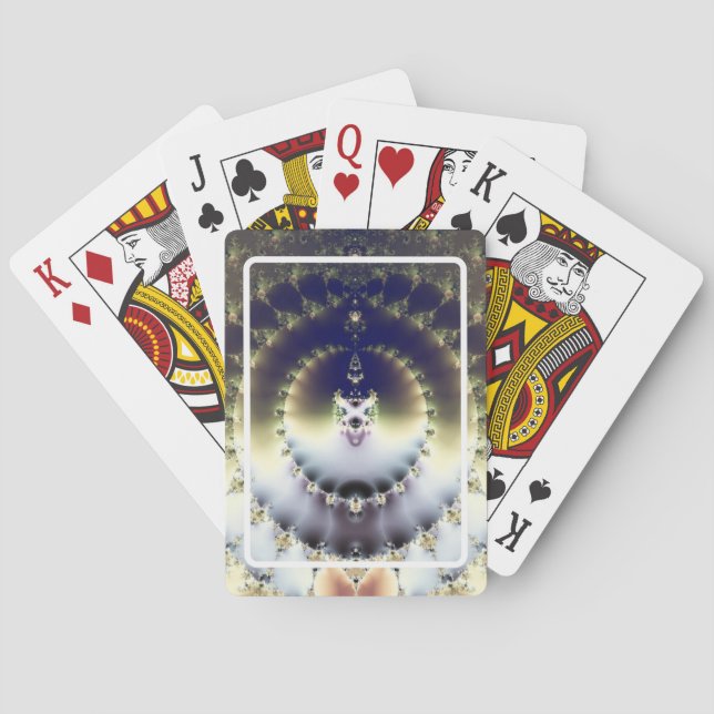 Psychedelische Sonne Spielkarten (Rückseite)