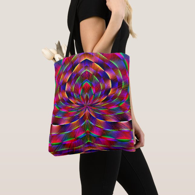Psychedelische Spinne.... Tasche (Von Nahem)