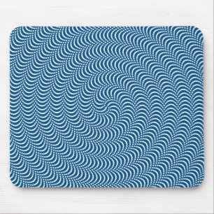 Psychedelische Spirale in Blau Mousepad