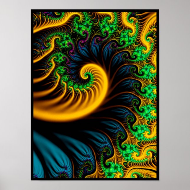 Psychedelische Spirale Poster (Vorne)