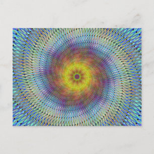 Psychedelische Spirale Postkarte