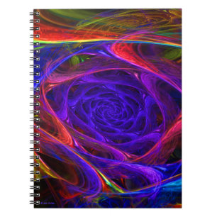 "Psychedelische Spiralen-" Notizbuch Notizblock