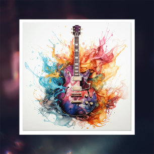 Psychedelische spritzende Gitarren Foto Kunst #9