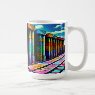 Psychedelische Steine Kaffeetasse
