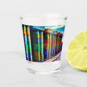 Psychedelische Steine Schnapsglas