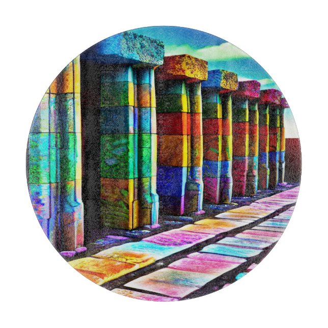 Psychedelische Steine Schneidebrett (Vorderseite)