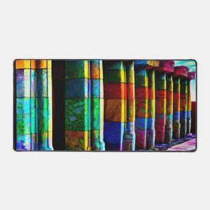 Psychedelische Steine Schreibtischunterlage