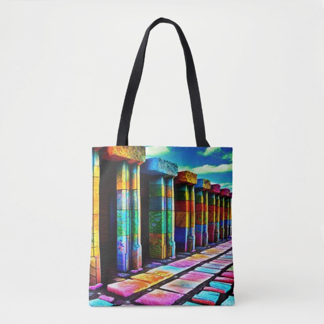 Psychedelische Steine Tasche (Vorderseite)