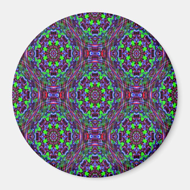 Psychedelische Sterne... Magnet (Vorne)