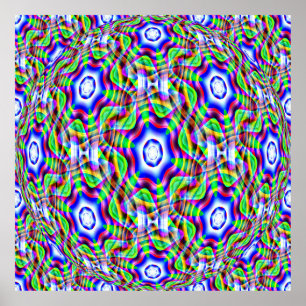 Psychedelische Sterne...... Poster