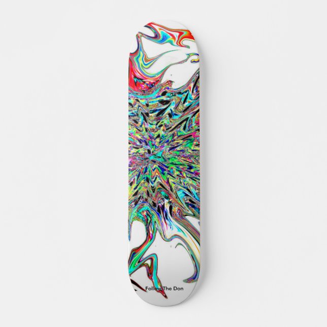 Psychedelische Supernova vom Weltraum Skateboard (Vorne)