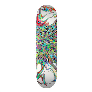Psychedelische Supernova vom Weltraum Skateboard