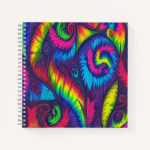 Psychedelische Tie Dye Regenbogen Blätter Vibrale