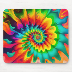 Psychedelische Tie Dye Retro Surreal Mousepad