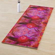 Psychedelische Trippy Retro Red Hibiskus Blume