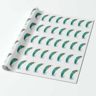 Psychedelische Trolle Geschenkpapier