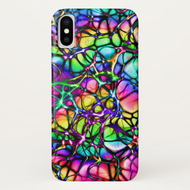 Psychedelische und farbenfrohe Linien Case-Mate iPhone Hülle (Rückseite)