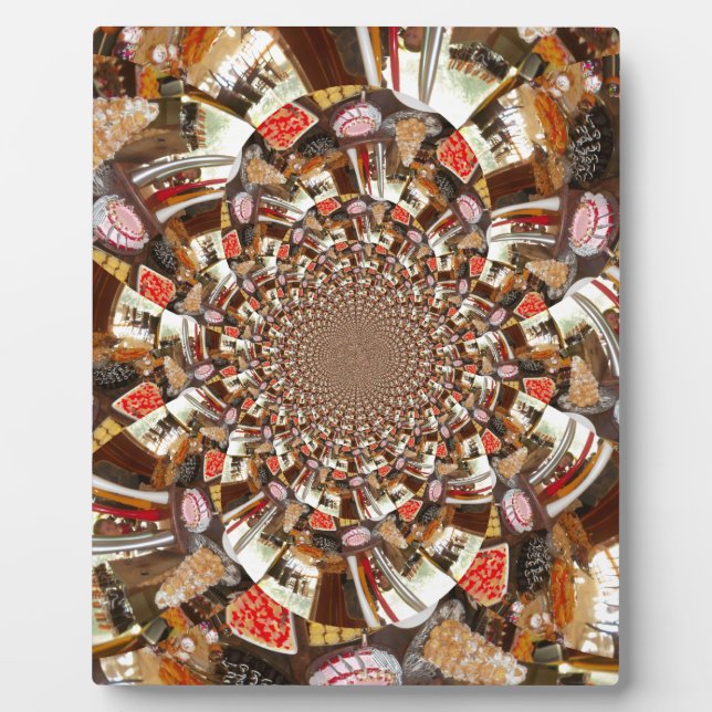 Psychedelische Vision von Brown Hues Fotoplatte (Vorderseite)