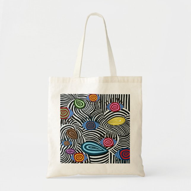 Psychedelische Wave Pattern Tasche - Bold Abstrakt (Vorne)