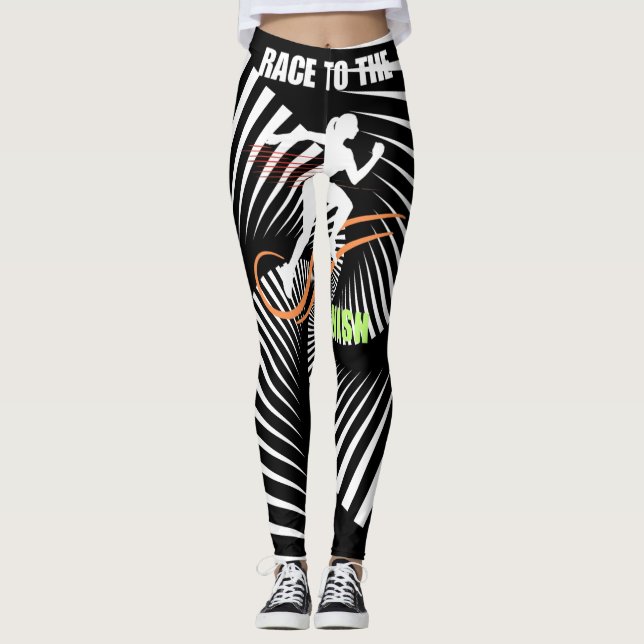 Psychedelische Wellen-Essence-Leggings  Leggings (Vorderseite)