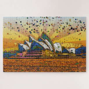 Psychedelische Welt: Sydney Skyline A1