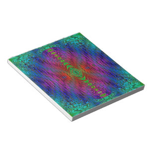Psychedelische Zeit Warp von SD. Kelley Notizblock