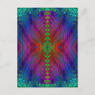 Psychedelische Zeit Warp von SD. Kelley Postkarte