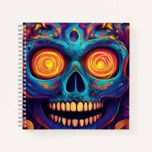 Psychedelische Zuckerkultur - Tag der Toten Notizbuch