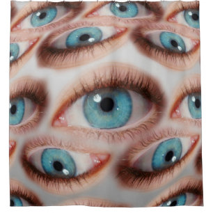 Psychedelischer abstrakter Hintergrund des verzerr Duschvorhang