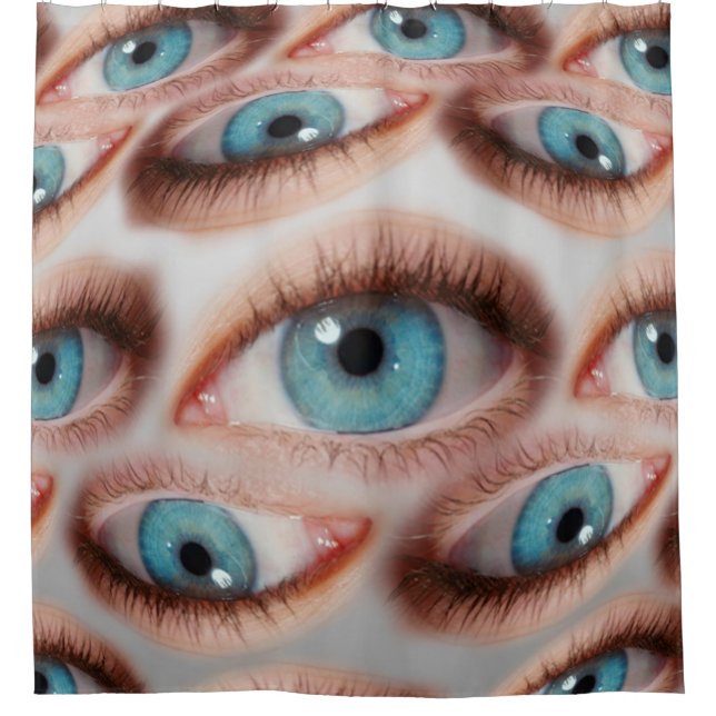 Psychedelischer abstrakter Hintergrund des verzerr Duschvorhang (Vorderseite)
