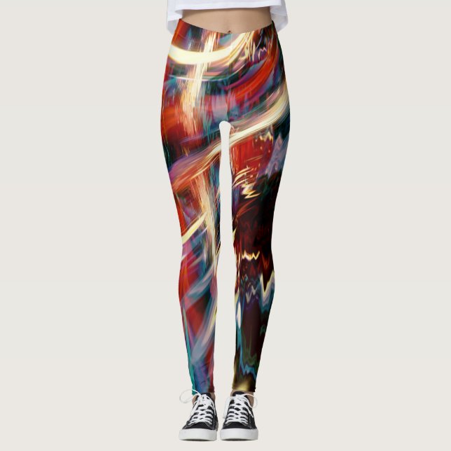 Psychedelischer Abstrakter Traum Leggings, wenn Si Leggings (Vorderseite)