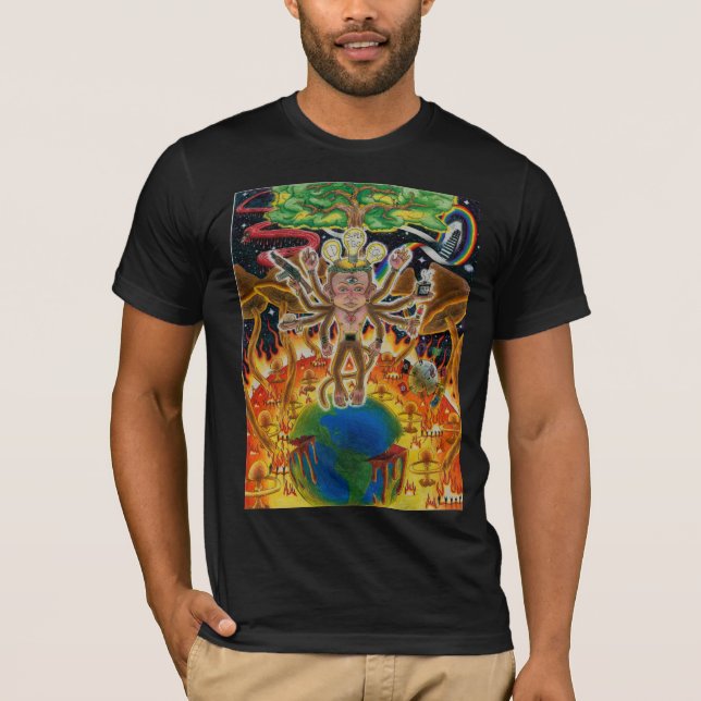 Psychedelischer Affe T-Shirt (Vorderseite)