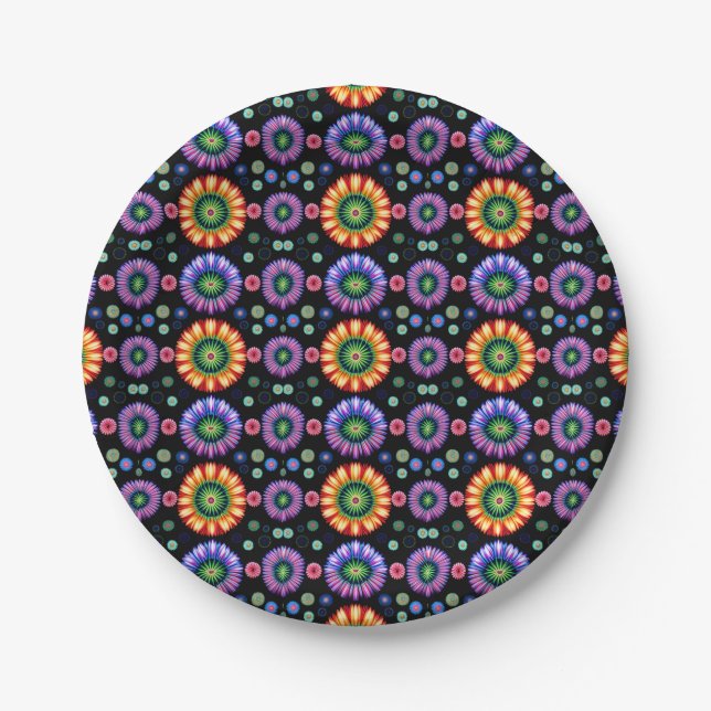 Psychedelischer Ausbruch Pappteller (Vorderseite)