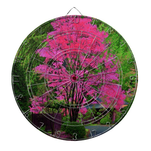 Psychedelischer Baum Dartscheibe (vorne)