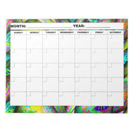 Psychedelischer Blankenkalender Notizblock