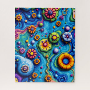 Psychedelischer Blumentraum - Blume der farbenfroh